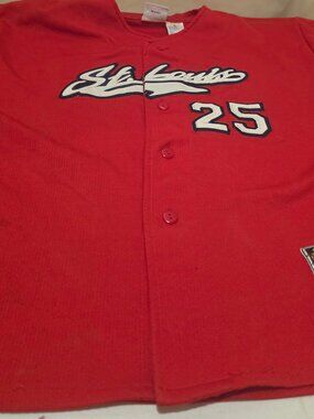 VTG 1990s St. Louis Cardinals Vintage Mark McGwire #25 Red Baseball Jersey XL